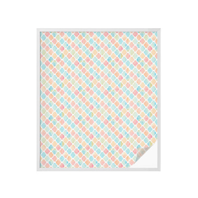 Sticker fenêtre vitrail adhésif aquarelles colorées