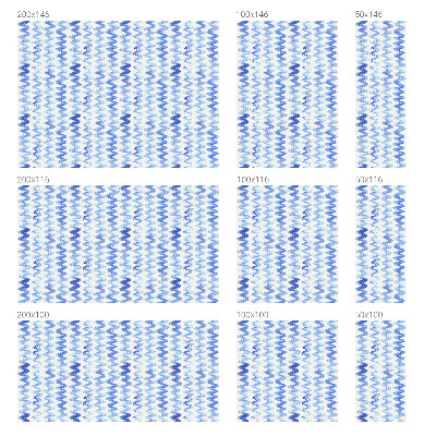 Film occultant pour fenêtre Vagues bleues