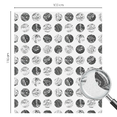 Sticker fenêtre vitrail adhésif Élégance du marbre