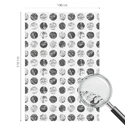 Sticker fenêtre vitrail adhésif Élégance du marbre