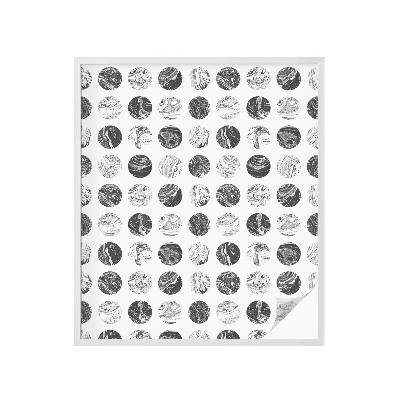 Sticker fenêtre vitrail adhésif Élégance du marbre