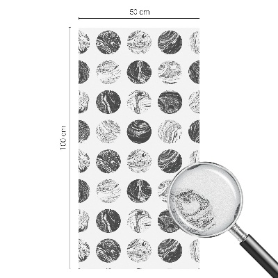 Sticker fenêtre vitrail adhésif Élégance du marbre