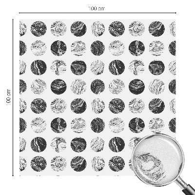 Sticker fenêtre vitrail adhésif Élégance du marbre