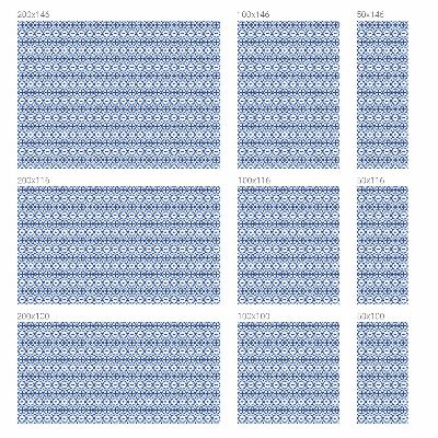 Film adhésif pour vitrage dépoli vitrail Mosaïque bleue