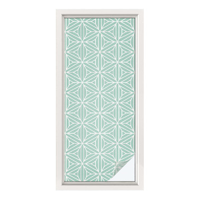 Sticker fenêtre vitrail adhésif Structure harmonieuse