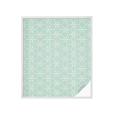 Sticker fenêtre vitrail adhésif Structure harmonieuse