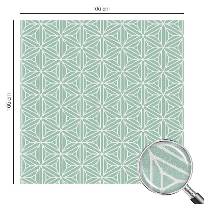 Sticker fenêtre vitrail adhésif Structure harmonieuse