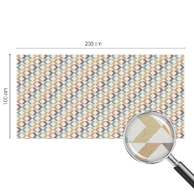 Film solaire fenêtre décoratif aspect vitrail Losanges géométriques