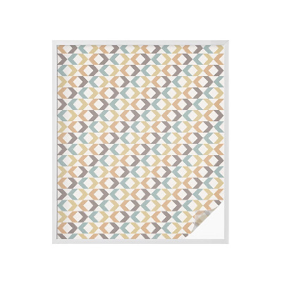 Film solaire fenêtre décoratif aspect vitrail Losanges géométriques