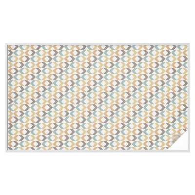 Film solaire fenêtre décoratif aspect vitrail Losanges géométriques