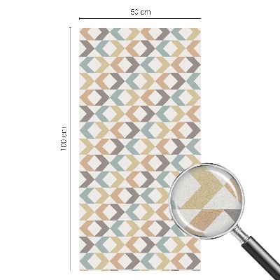 Film solaire fenêtre décoratif aspect vitrail Losanges géométriques