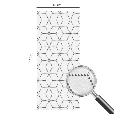 Film occultant pour fenêtre Losanges pointillés