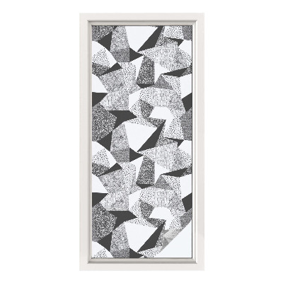 Film adhésif pour vitrage dépoli vitrail figures géométriques