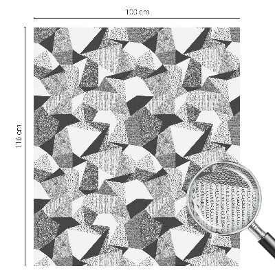 Film adhésif pour vitrage dépoli vitrail figures géométriques