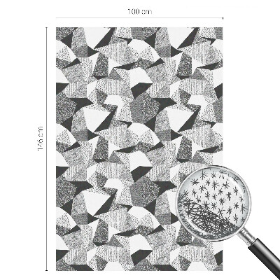 Film adhésif pour vitrage dépoli vitrail figures géométriques