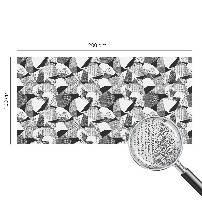 Film adhésif pour vitrage dépoli vitrail figures géométriques