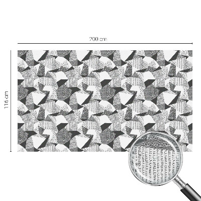 Film adhésif pour vitrage dépoli vitrail figures géométriques