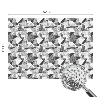 Film adhésif pour vitrage dépoli vitrail figures géométriques