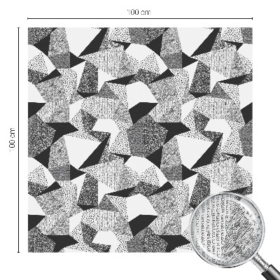 Film adhésif pour vitrage dépoli vitrail figures géométriques