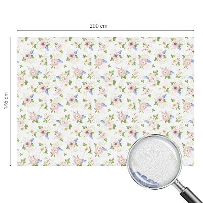 Film solaire fenêtre décoratif aspect vitrail Motif floral