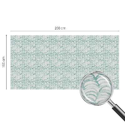 Film adhésif pour vitrage dépoli vitrail Vague verte