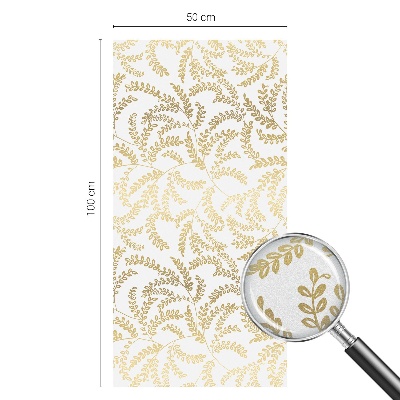 Film adhésif pour vitrage dépoli vitrail Modèle de plante