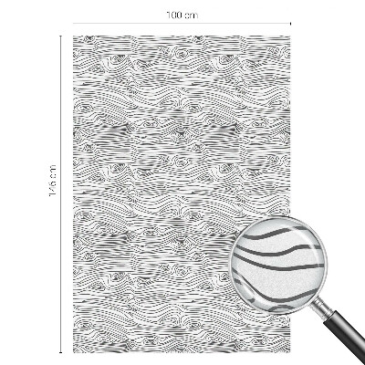 Film solaire fenêtre décoratif aspect vitrail Lignes de bois