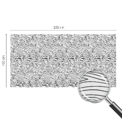 Film solaire fenêtre décoratif aspect vitrail Lignes de bois