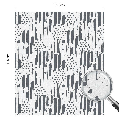 Film solaire fenêtre décoratif aspect vitrail Rayures et pois