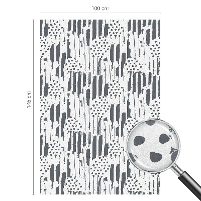 Film solaire fenêtre décoratif aspect vitrail Rayures et pois