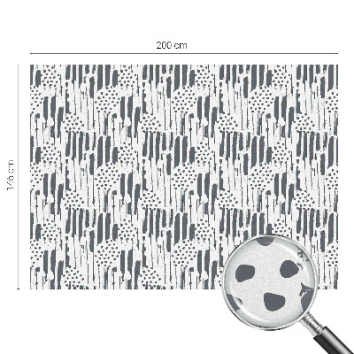 Film solaire fenêtre décoratif aspect vitrail Rayures et pois