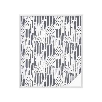 Film solaire fenêtre décoratif aspect vitrail Rayures et pois