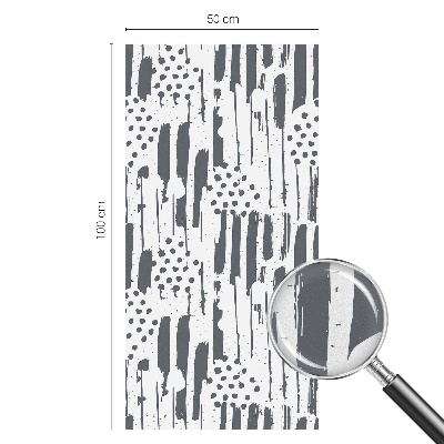 Film solaire fenêtre décoratif aspect vitrail Rayures et pois