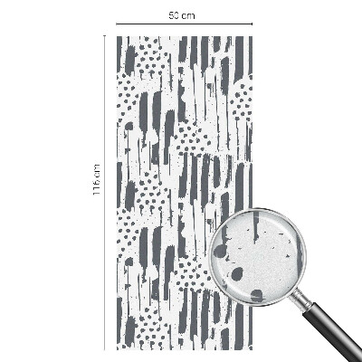 Film solaire fenêtre décoratif aspect vitrail Rayures et pois