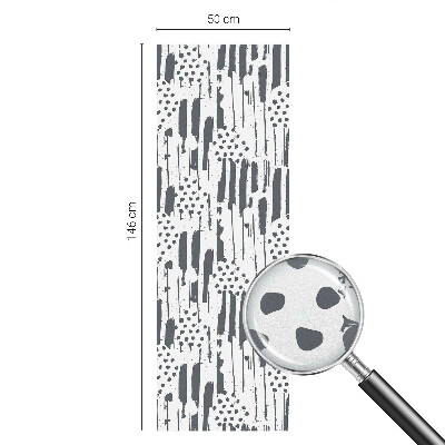 Film solaire fenêtre décoratif aspect vitrail Rayures et pois