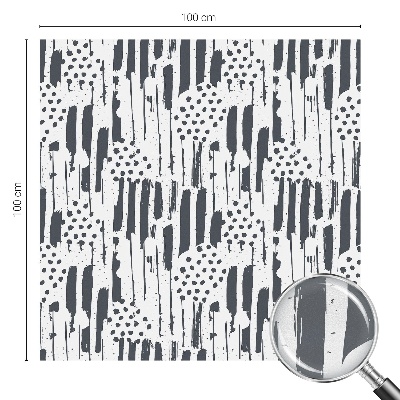 Film solaire fenêtre décoratif aspect vitrail Rayures et pois