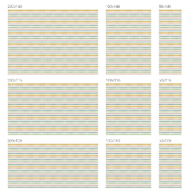 Sticker fenêtre vitrail adhésif rayures pastel