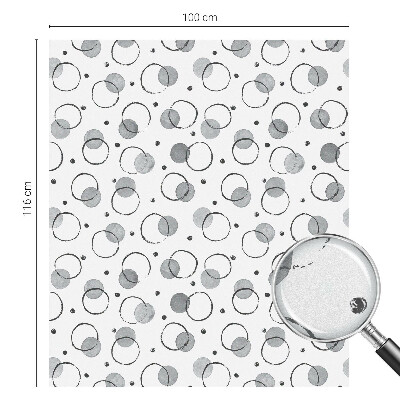 Film adhésif pour vitrage dépoli vitrail Roues grises