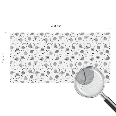 Film adhésif pour vitrage dépoli vitrail Roues grises