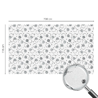 Film adhésif pour vitrage dépoli vitrail Roues grises