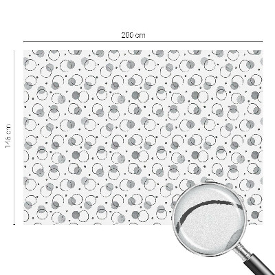 Film adhésif pour vitrage dépoli vitrail Roues grises