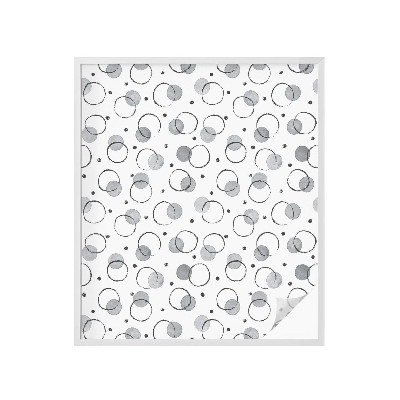 Film adhésif pour vitrage dépoli vitrail Roues grises