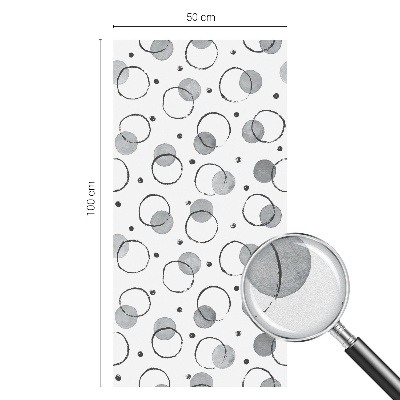 Film adhésif pour vitrage dépoli vitrail Roues grises