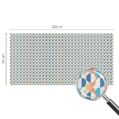 Film solaire fenêtre décoratif aspect vitrail symétrie géométrique