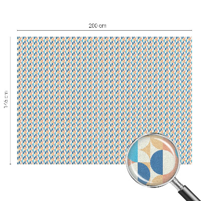 Film solaire fenêtre décoratif aspect vitrail symétrie géométrique