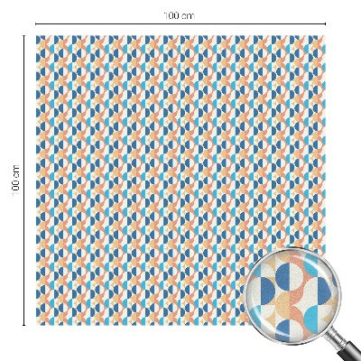 Film solaire fenêtre décoratif aspect vitrail symétrie géométrique