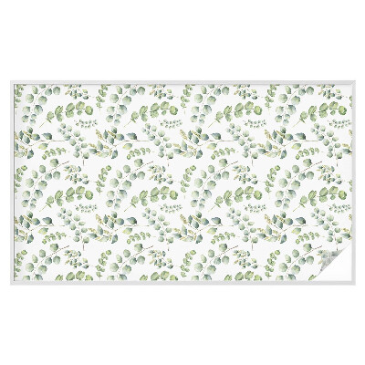 Sticker fenêtre vitrail adhésif feuilles botaniques