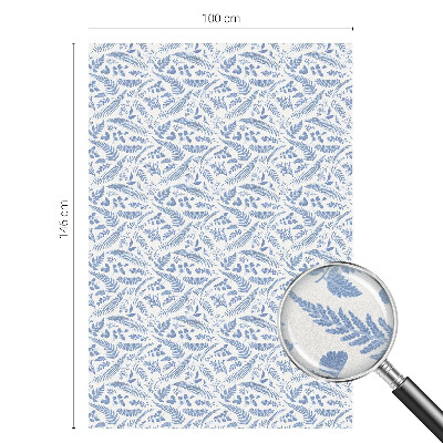 Film adhésif pour vitrage dépoli vitrail feuilles de fougère