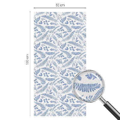 Film adhésif pour vitrage dépoli vitrail feuilles de fougère