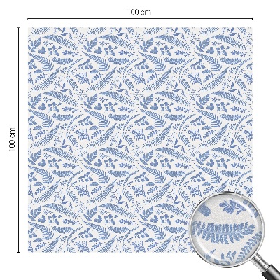 Film adhésif pour vitrage dépoli vitrail feuilles de fougère